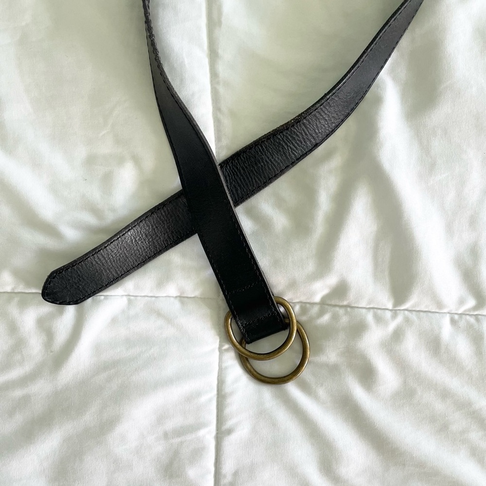 AE Genuine Leather Gold Buckle Belt